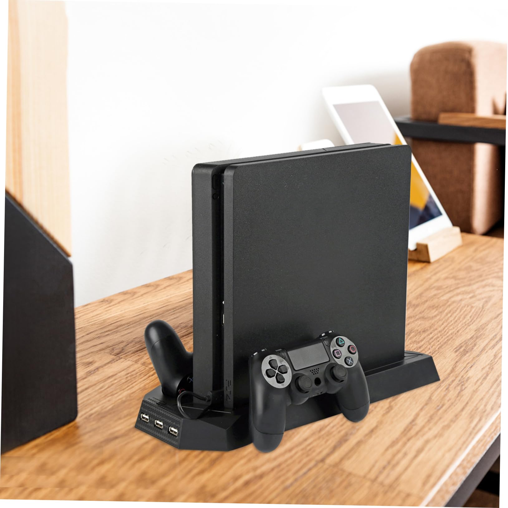 Supporto Di Ricarica Con 2 Ventole Supporto Verticale Per Console Per Doppia Porta Di Ricarica Nera