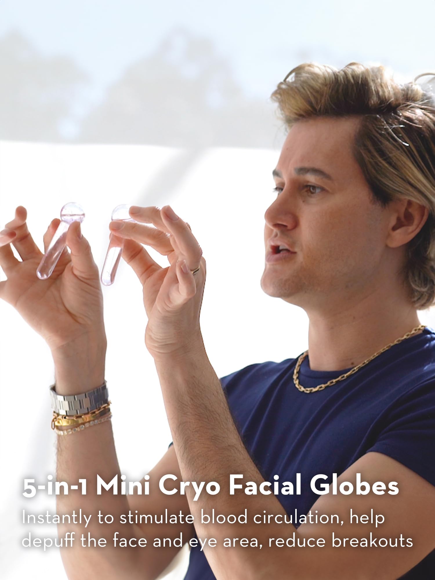 SONAGE Baby Frioz Facial Ice Globes: Cryotherapy Tool for Cooling Facial Massage | Puffiness & Redness Relief