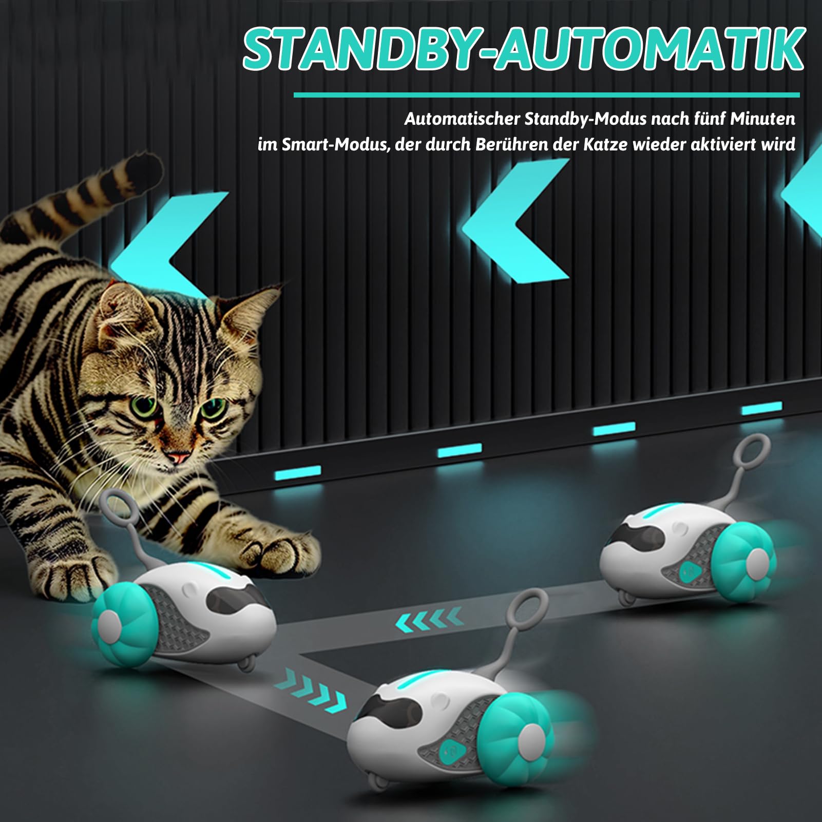 Giocattoli Interattivi LED Per Cani E Gatti – 2 Pezzi, Elettrici, Ricaricabili USB, 5 Modalità Di Gioco