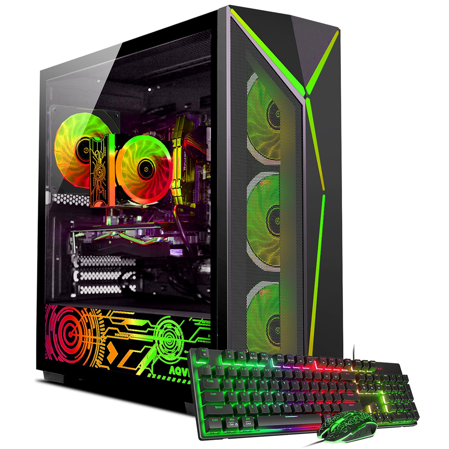 AQVIN AQ80 RGB Gaming Tower Desktop, Intel Core i7 Processor