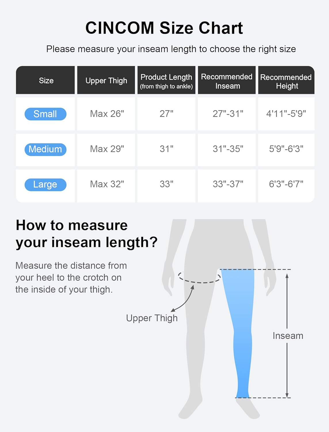 CINCOM Air Compression Recovery System - 6-Zone Professional Dynamic Pressure Leg Massager Boots for Circulation Improvement & Muscle Recovery, Compression Therapy for Athletes, FSA-HSA Eligible - Image 5