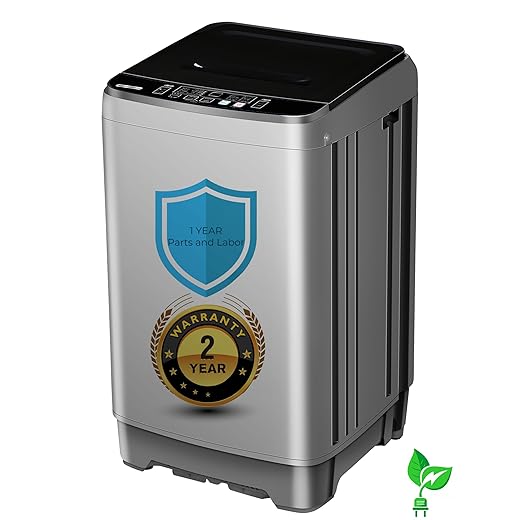 Portable Washing Machine - Compact 2.0 Cu.ft Portable Washer, Full-Automatic Top Loader for Space Saving, Ideal for Apartments, Homes, and Dorms, 10 Wash Cycles, Low Noise, IPX4 with Drain Pump