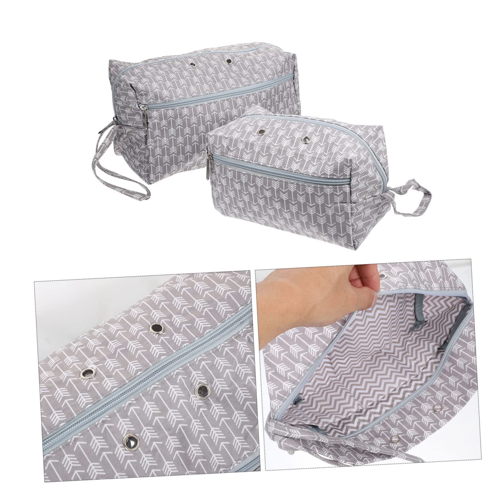 Operitacx 2pezzi Borsa Portaoggetti Per Maglia Lana Da Organizer Per Accessori Maglieria Sacchetti Di Stoccaggio Per Uncinetto e Materiale Da Cucito