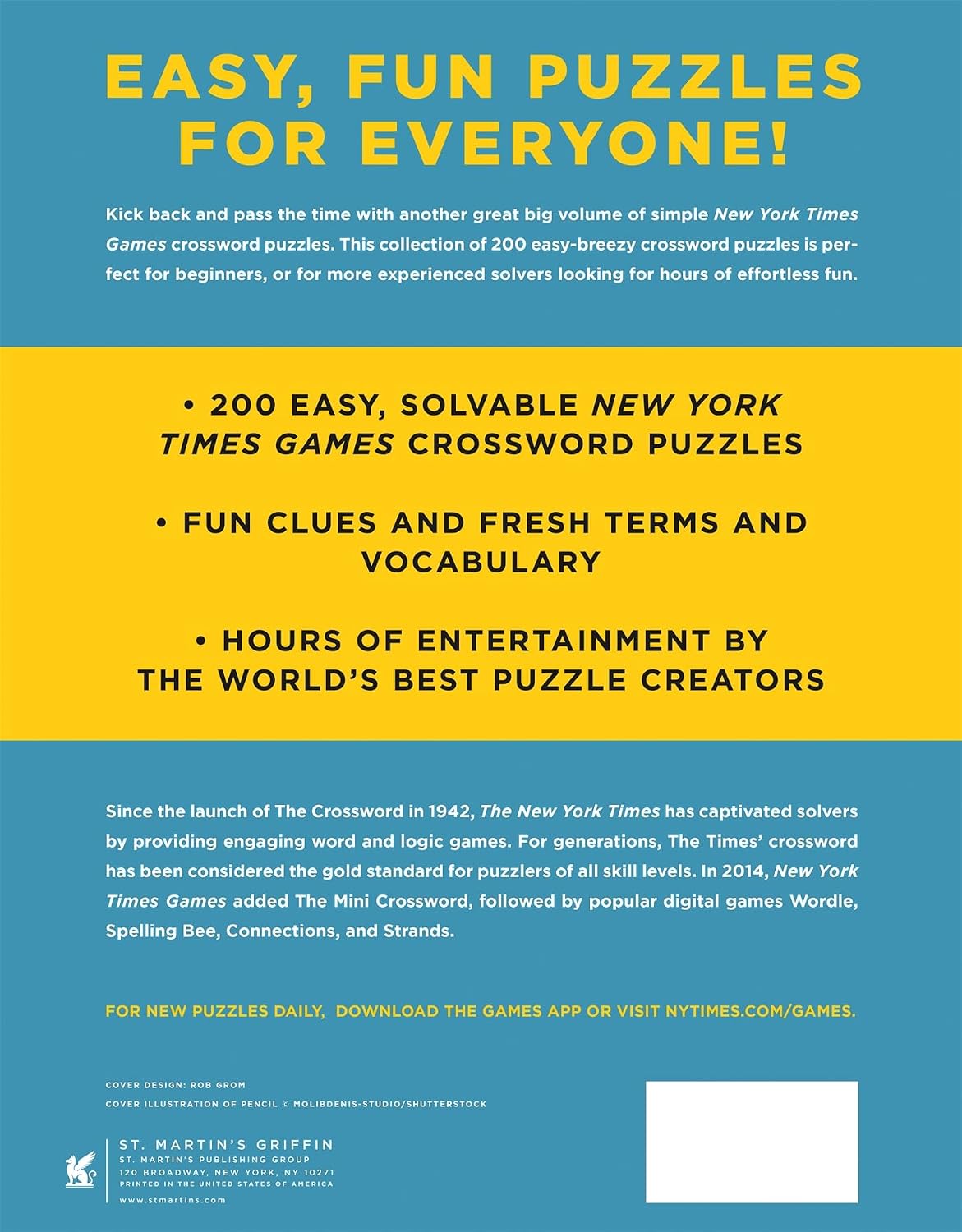 New York Times Games Essential Easy Crosswords Volume 4 image 2