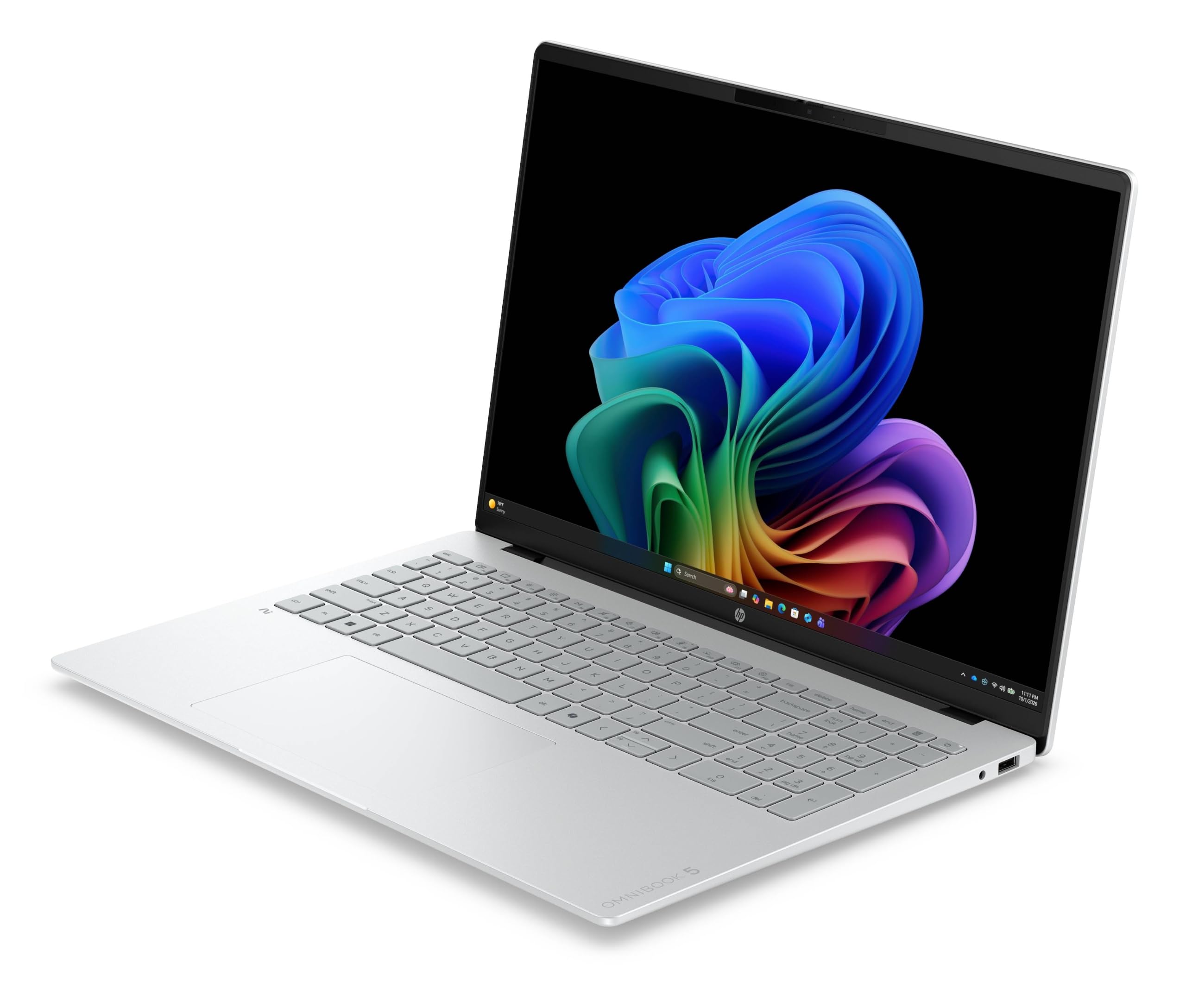 HP OmniBook 5 AI PC 16-bp0000slx, Notebook, Ryzen AI 7 445, 16 GB RAM, 512 GB, AMD Radeon 840M, Display 16" 2K OLED 300 nits, Copilot+ PC, 1080p IR TNR Cam, Laptop, Windows 11, Portatile, Argento