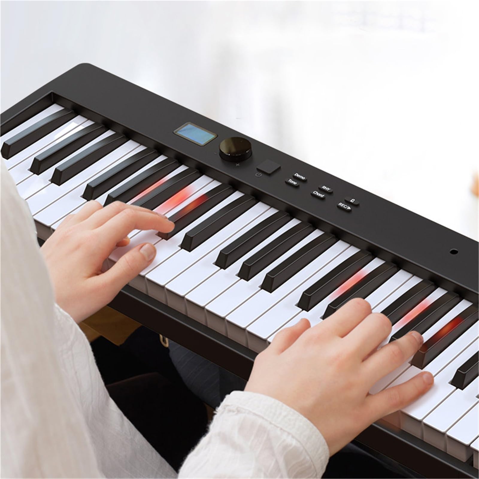 Tastiera Digitale Per Principianti Pianoforte Elettronico Pieghevole Portatile A 88 Tasti Con Strumento Per Pianoforte Elettronico Professionale Per Adulti Leggero