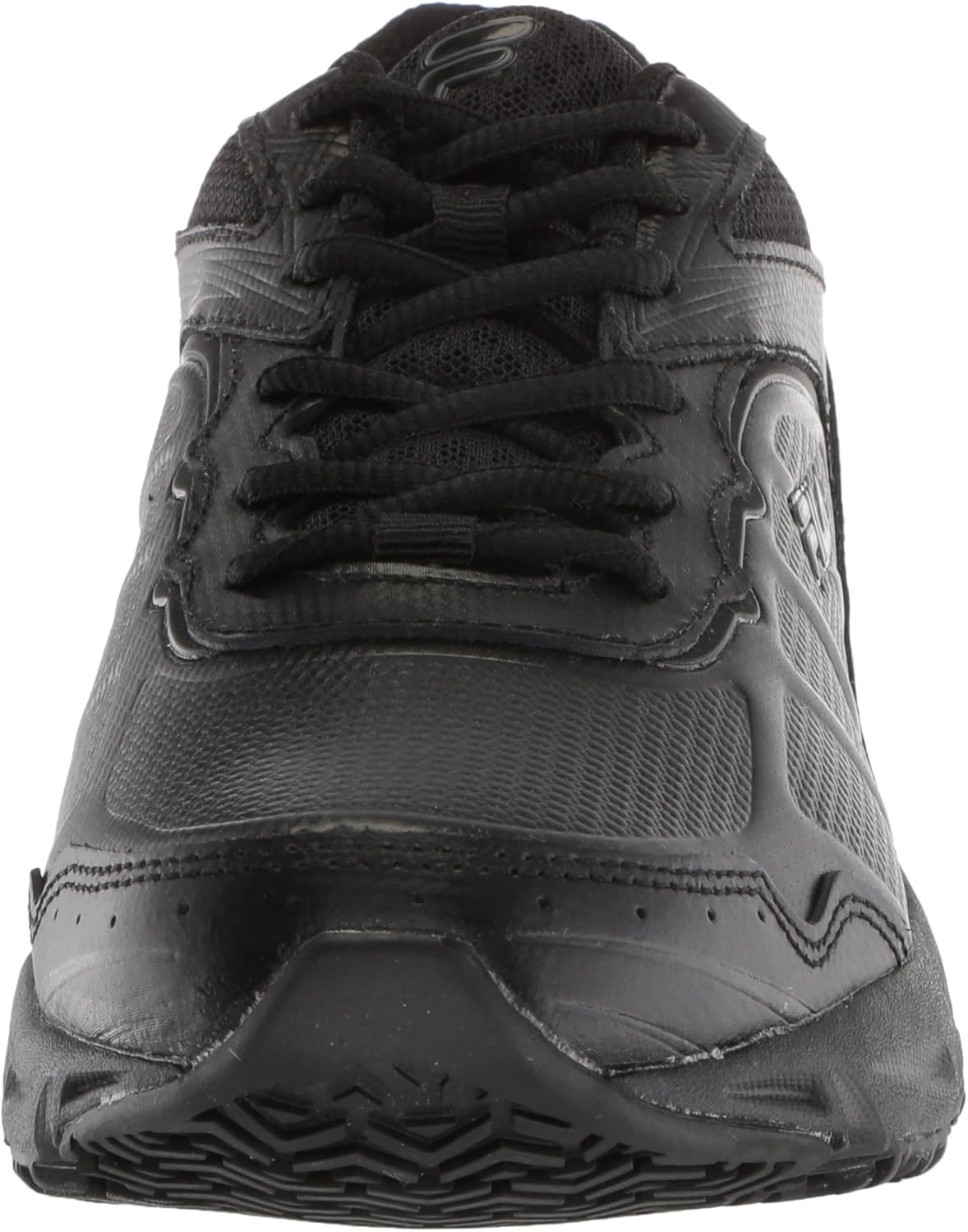 Fila Womens Memory Runtronic Slip Resistant Work Shoe 7.5 Black/Black/Black