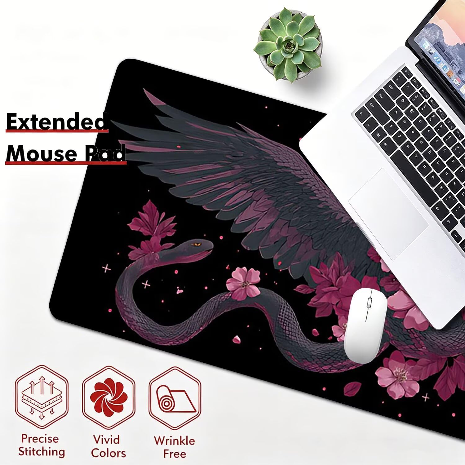 Tappetino Mouse Gaming XXL, Mousepad 1200x600x4mm nero mappa 0x0-225 | Tappetino Scrivania con Base in Gomma Antiscivolo Bordi Cuciti per Computer, PC, Migliora la Precisione e la Velocità