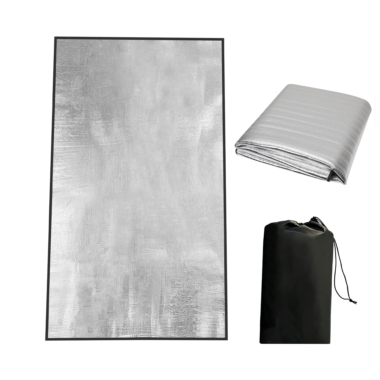 Tapis Isolant Thermique, Tapis Isolant Camping, Ultra-Léger Sol avec Mousse EPE, Accessoire Camping, pour Randonnée Voyage Pique-Nique Extérieur, pour Extérieur Résistante au Froid