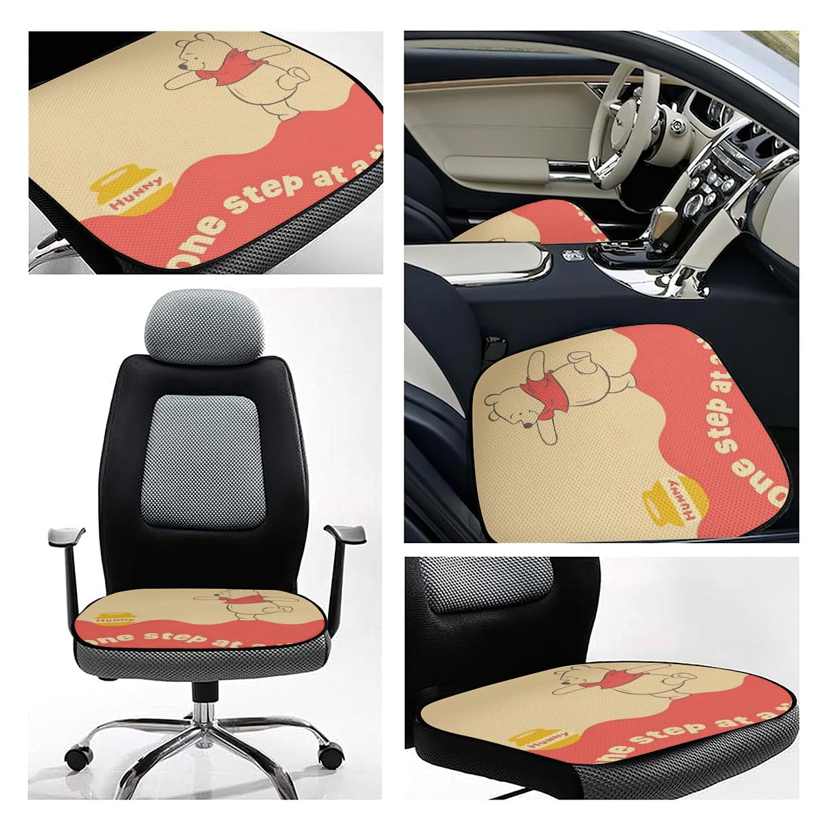 Amazon.co.jp: くまのプーさん 車用 シートカバーセット カーシート 