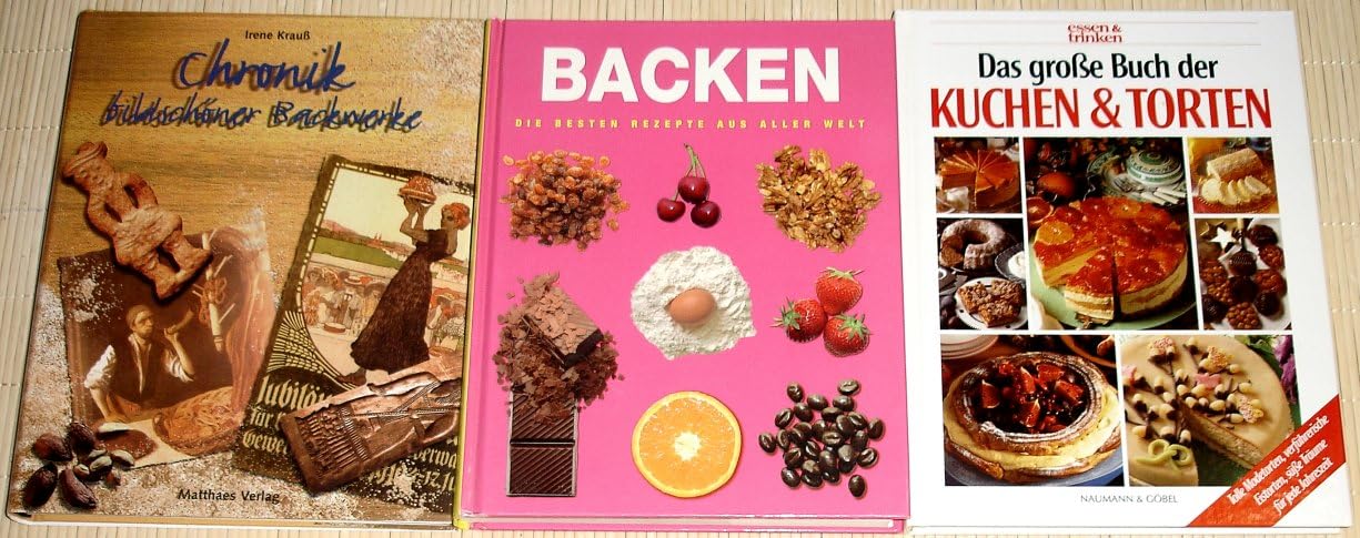 16x BACKEN, Backbuch-Sammlung: Kuchen, Torten, Plätzchen, Kekse, Brot, Brötchen, Dr. Oetker