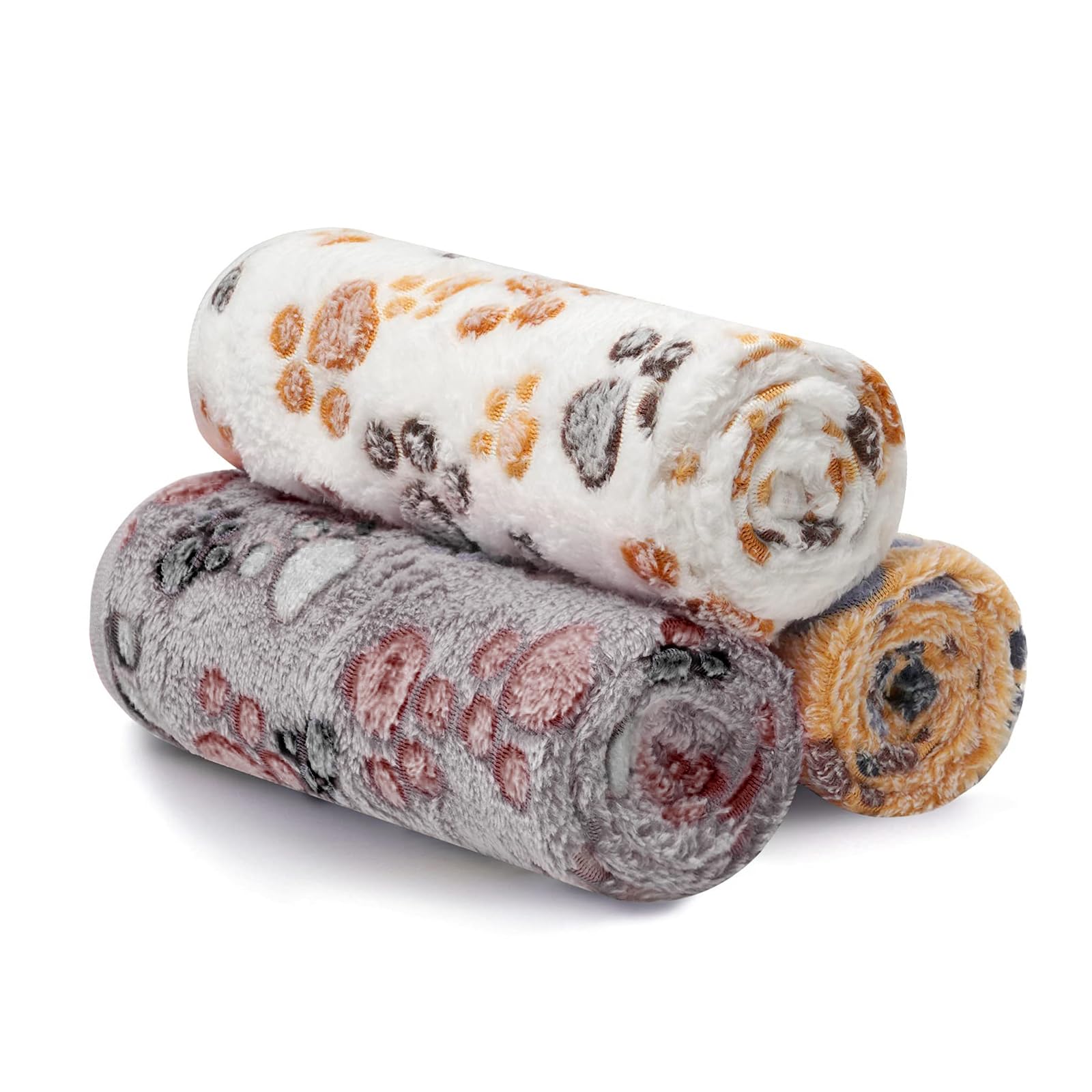 BVAGSS XH075 Deken voor kleine honden, 6 stuks, superzachte warme huisdierhoes, fleece flanellen deken voor kleine tot middelgrote honden en katten (60 x 80 cm, veelkleurig
