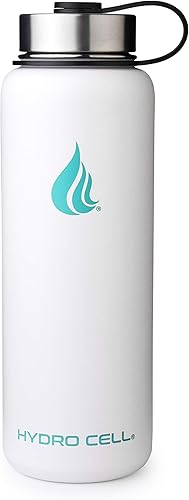 Miniatura 2 de HYDRO CELL - Botella de agua con aislamiento térmico de acero inoxidable con pajilla, para bebidas frías y calientes, termo deportivo con tapón con
