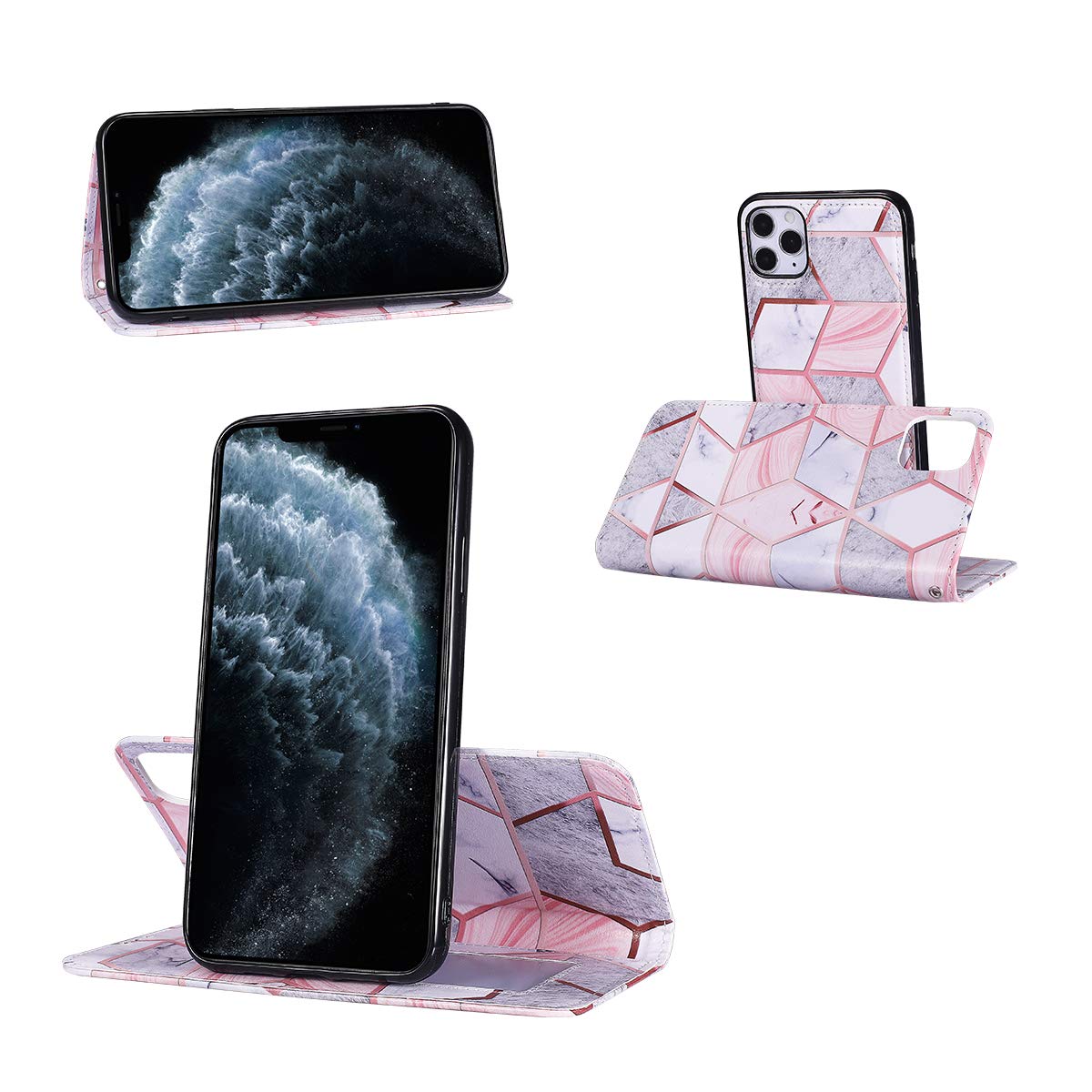 QLTYPRI Custodia per iPhone 14, custodia in pelle PU premium