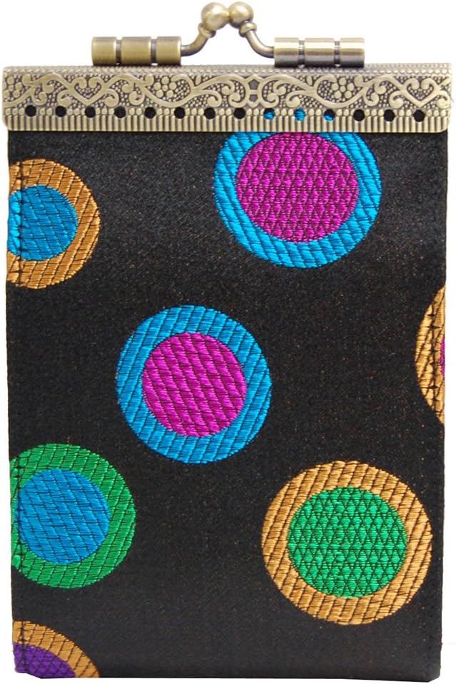 Cathayana RFID Card Holder Black Polka Dots