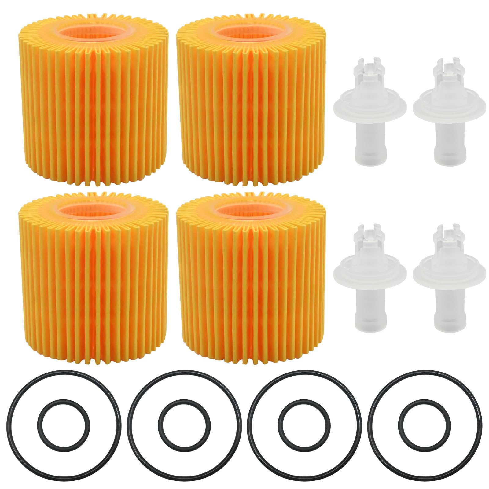 Amazon.com: Hoypeyfiy 4PCS 04152-YZZA6 Engine Oil Filter Kit