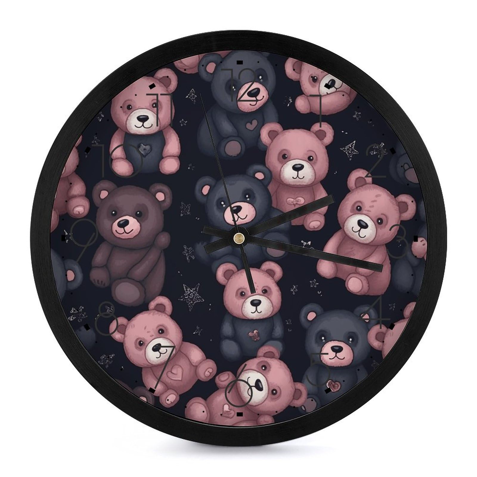 Horloge murale décorative moderne 25,4 cm pour intérieur zen
