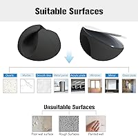 Vista 9 de Paquete de 12 clips para cables, organizador de cables adhesivos, clips de soporte de cables para escritorio, hogar, oficina, automóvil, cubículo