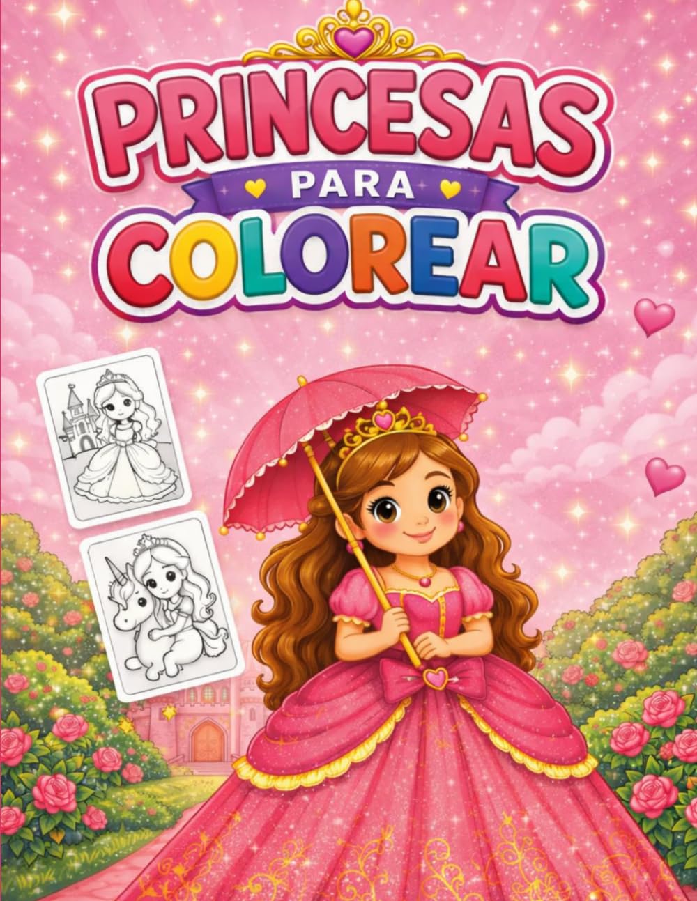 Princesas para colorear: Diversión para colorear