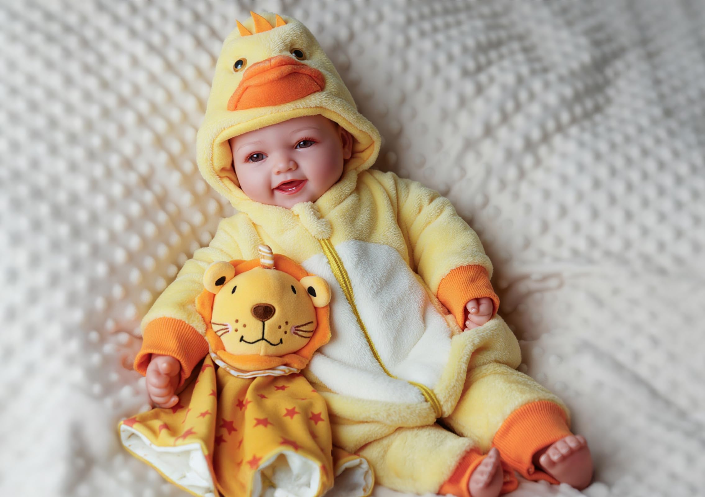 BABESIDE Baby Dolls Mia - 17 Inch Realistic Newborn Baby Doll Girl with Adorable Smile, Real Life Baby Dolls with Accessories for Kids Age 3+ Girls Gifts & Collection