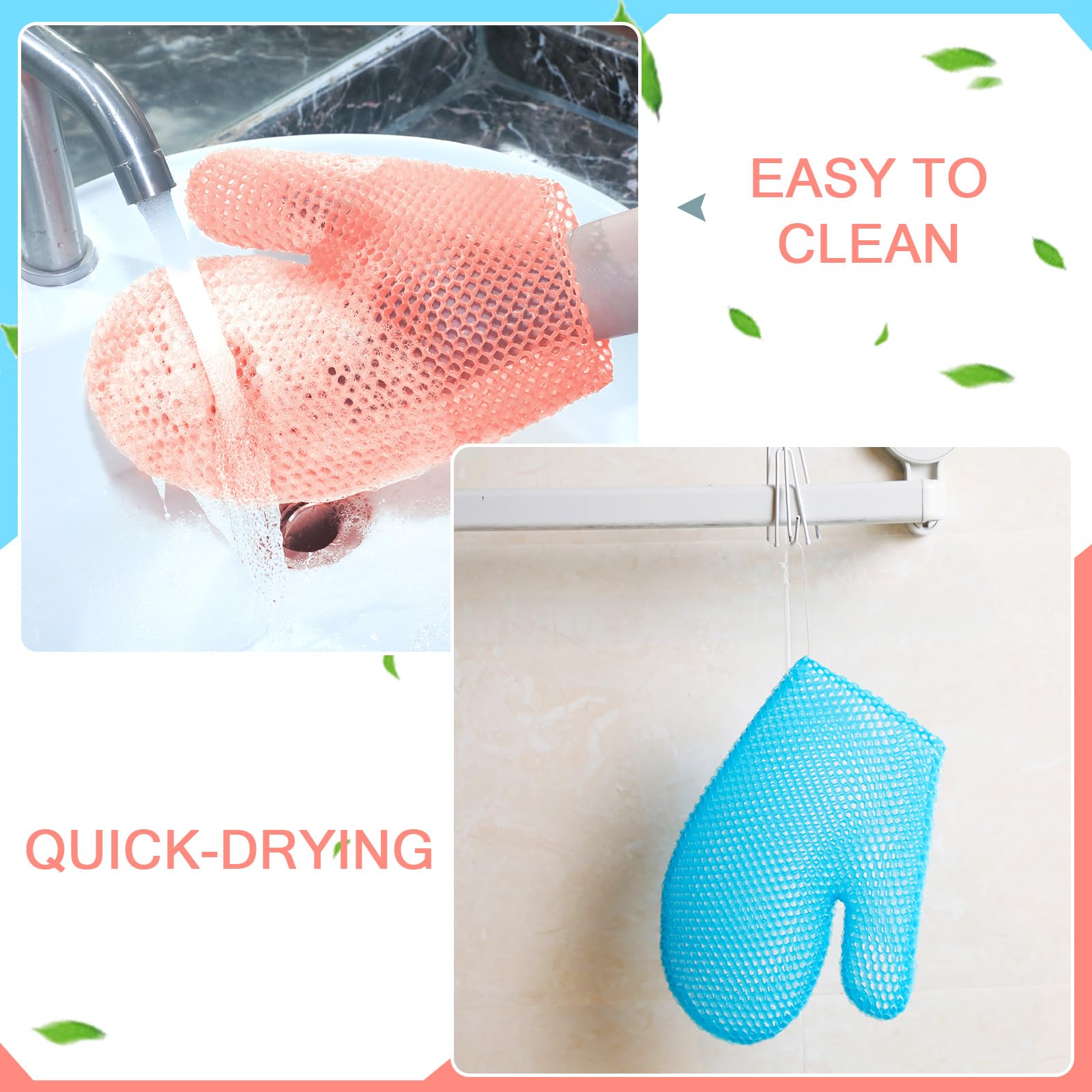 Karenhi Rękawica złuszczająca o strukturze plastra miodu, rękawica łazienkowa, do spa, peeling o strukturze plastra miodu, do prysznica ciała, peeling o strukturze plastra miodu, gąbka, pod prysznic,