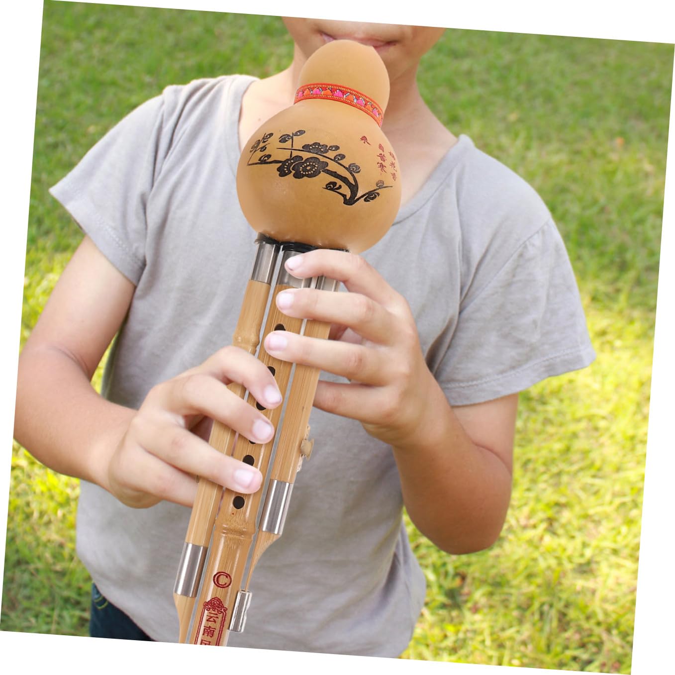 Cabilock Instrumento Musical Étnico de Bambú Varios estilos en Clave C Hulusi Hecho a Mano Diseño Elegante y Cómodo para Principiantes para Amantes Música