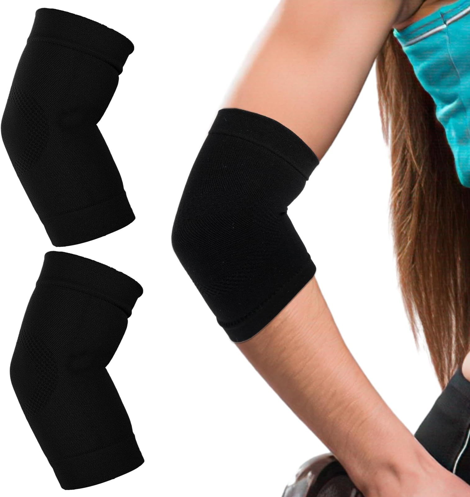 Sibba Elbow Compression Sleeve, 1 Pairs Arm Support Elbow Sleeves, Tennis Elbow Compression Support Sleeve, Elbow sleeve for weightlifting, Elbow Pads for Sports Protection And Pain Relief