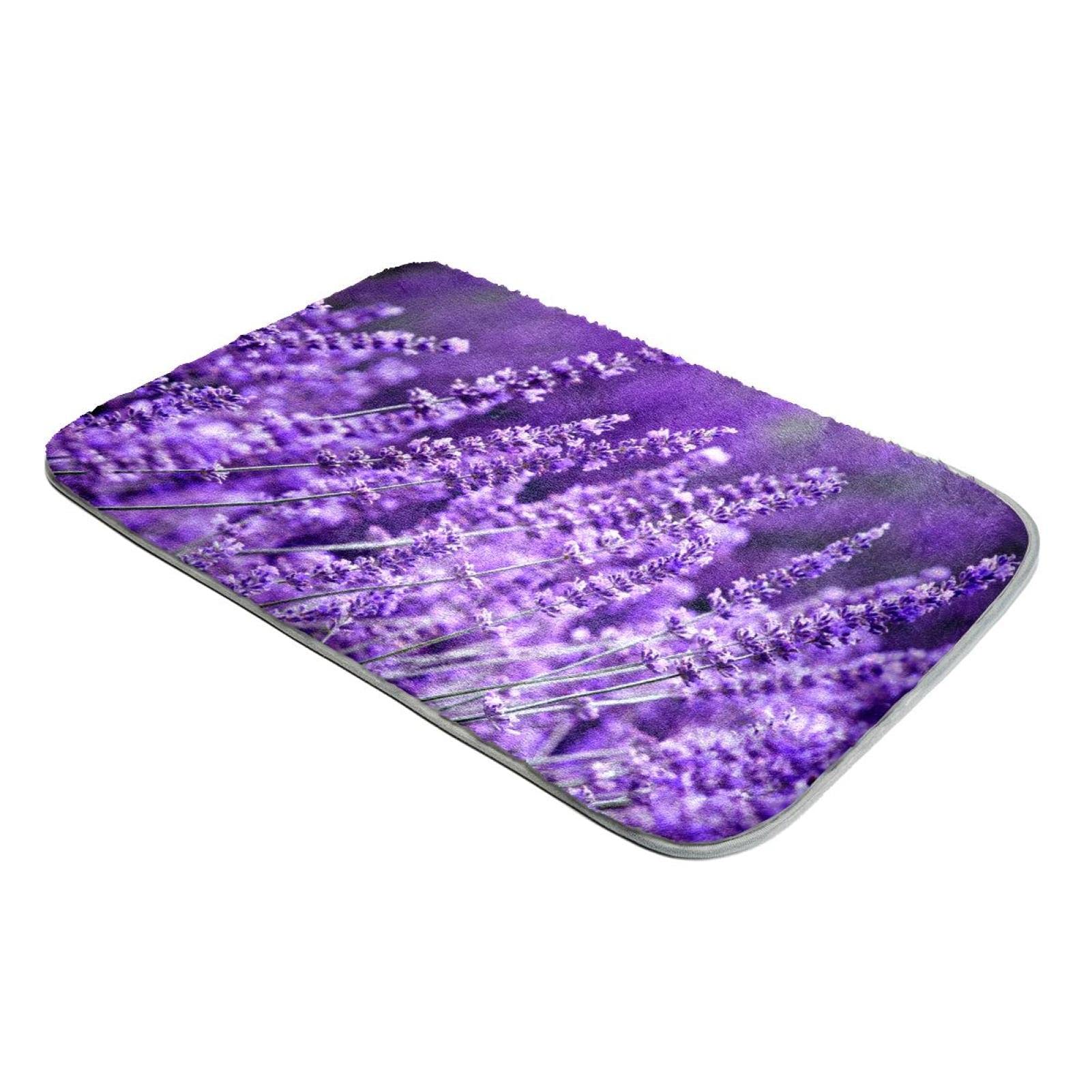 Tapis fausse fourrure poil long anti-sol froid lavande doux pour salon et chambre