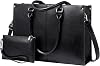 LOVEVOOK Laptop Bag Women's Handbag Large 15.6 Inch PU Leather Shopper Bag Woman Shoulder Crossbody Tote Bag Work Bag Briefcase Shoulder Bag For Business Teacher Bag Office School
