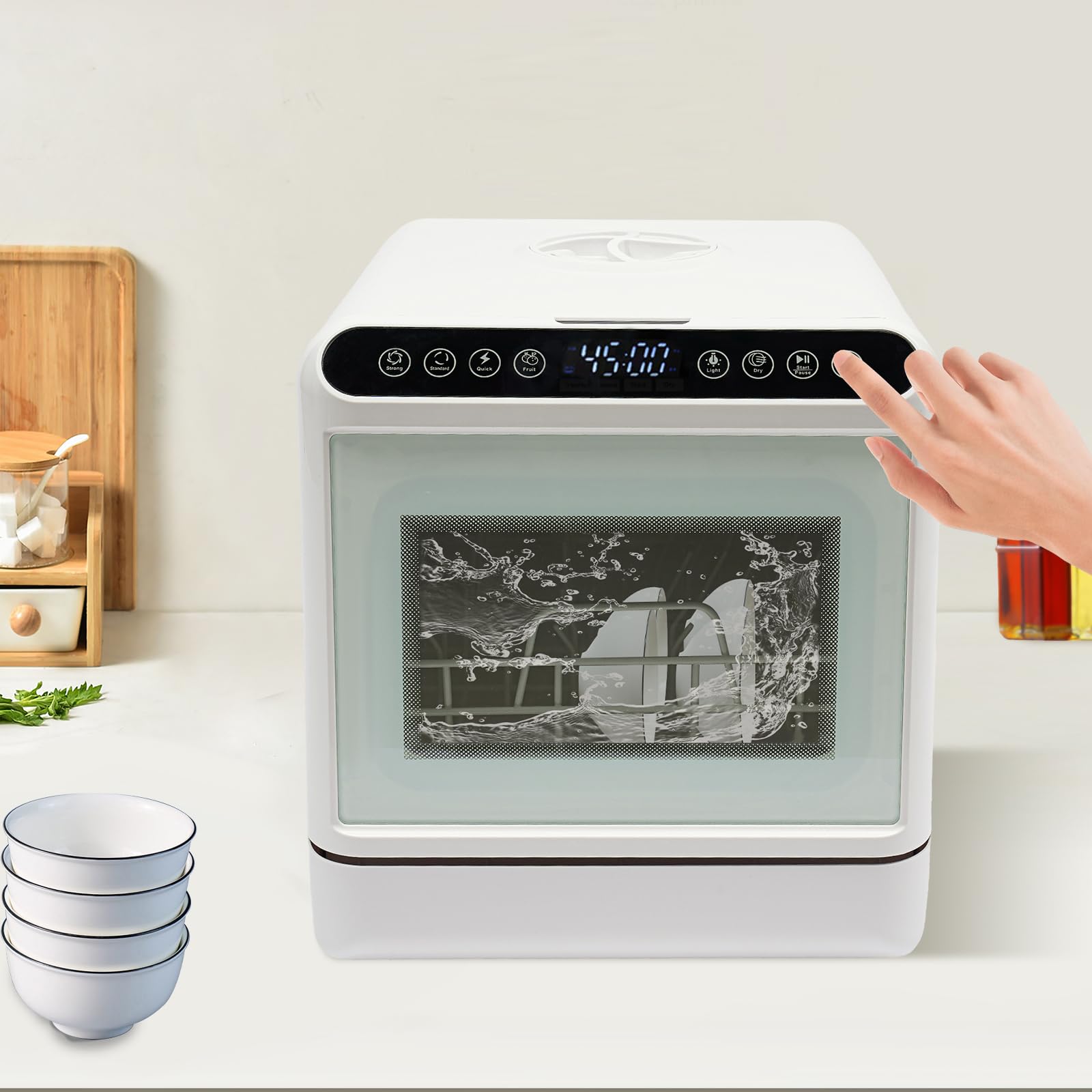 Lave Vaisselle Compact 1100 W Lave-vaisselle De Comptoir Portable Mini-lave-vaisselle
