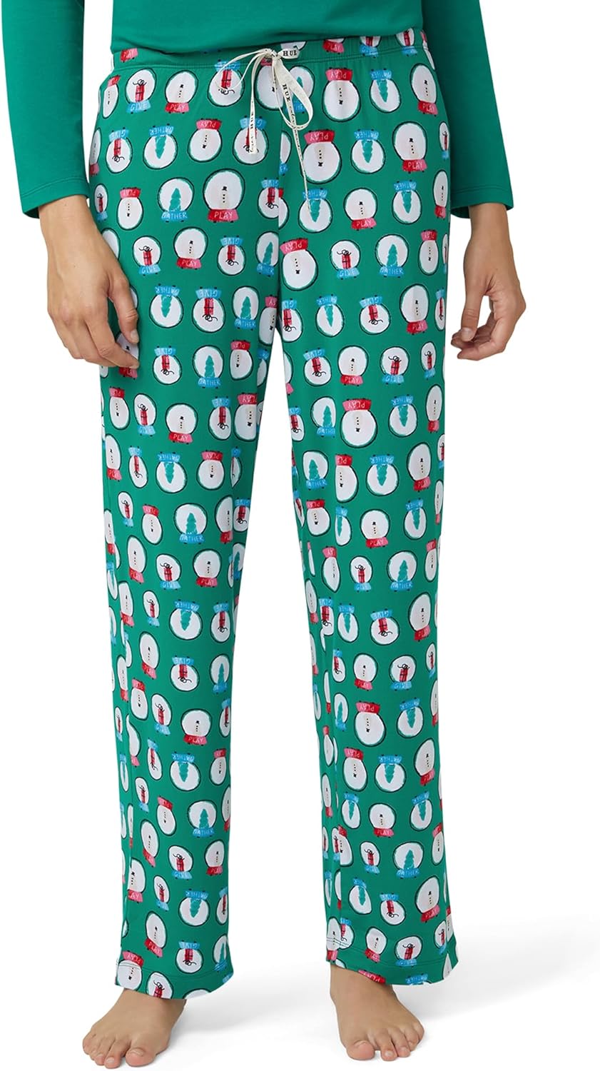 HUE womens Sleep and Lounge Pajama Separates, Christmas and Holiday Collection