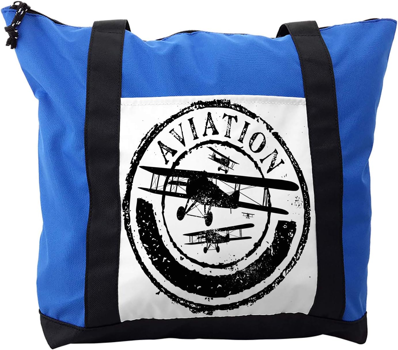 Ambesonne Vintage Airplane Shoulder Bag, Aviation Retro