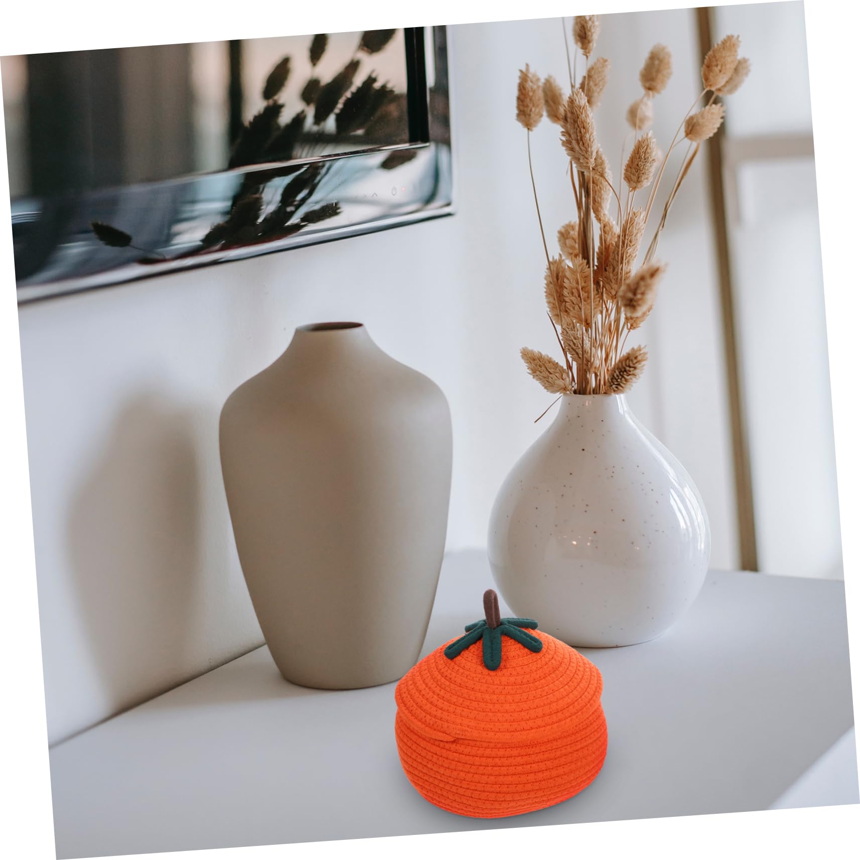 PRETYZOOM Cestini Grandi in Corda Di Cotone Intrecciata Da 2 Pezzi Per La Decorazione Della Casa Porta Snack Per La Casa
