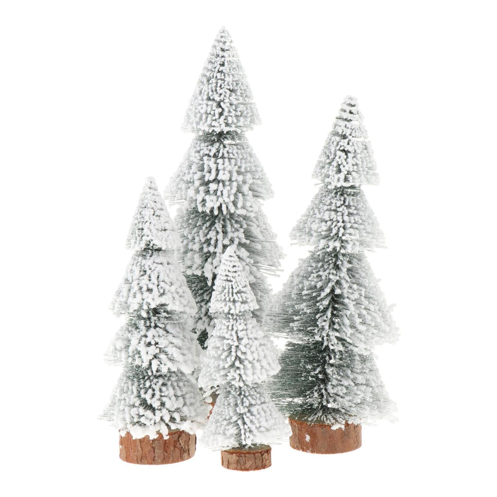 KIXZSAZ Sisal Snow Trees Tabletop Christmas Tree Mini Decorations Adding Cheerful To Holiday Celebrations Snow Trees Tabletop Model DIY