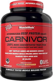 CARNIVOR Beef Protein Isolate Powder, Muscle Building, Recovery, Lactose Free, Sugar Free, Fat, Free, 23g Protein, Halal Certified, Chocolate Peanut Butter, 56 Servings