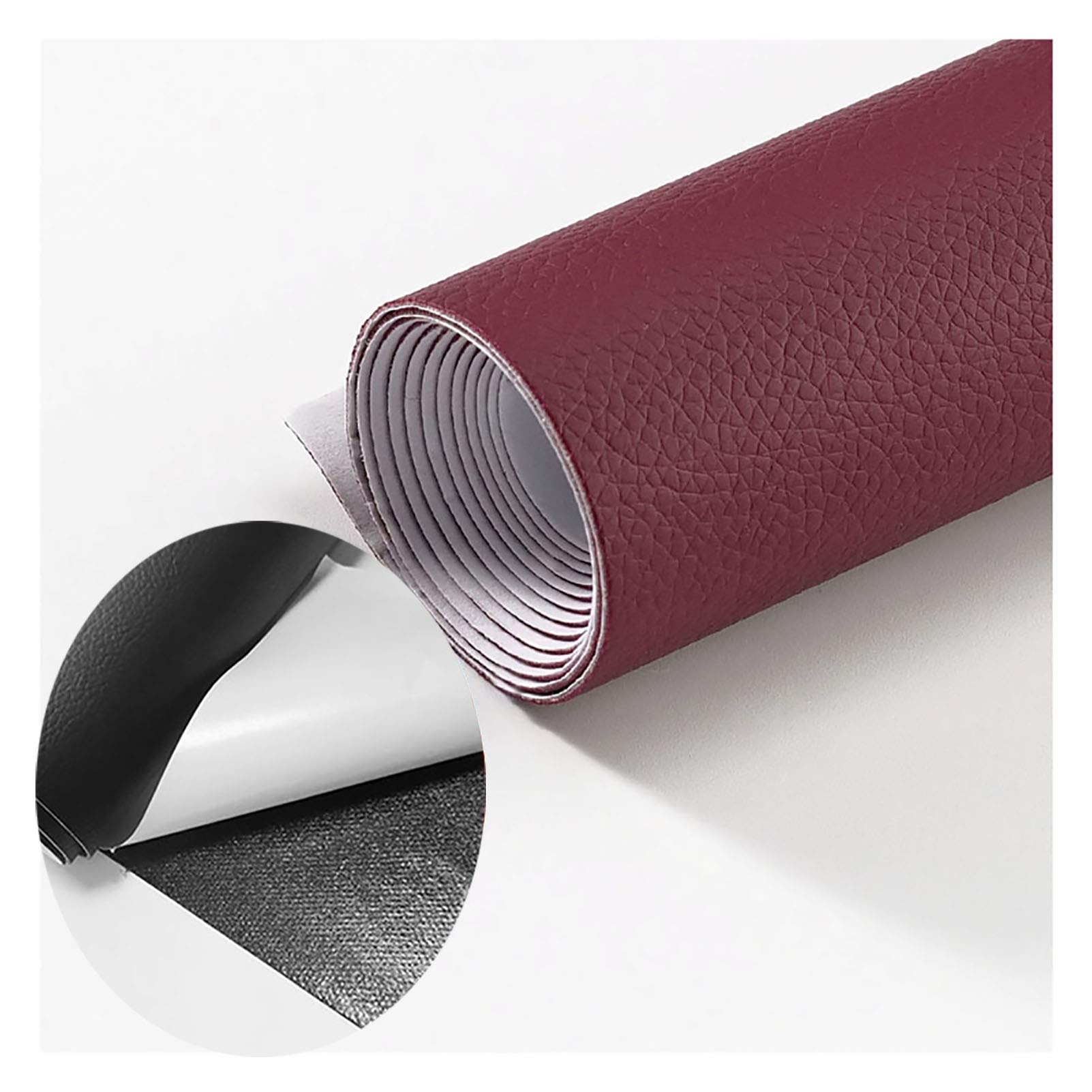 合成 レザー 生地 フェイク ソフト 薄手 ハンドメイド DIY レッド  