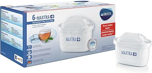 Brita Jarra y 6 filtros de agua, Plus, color blanco
