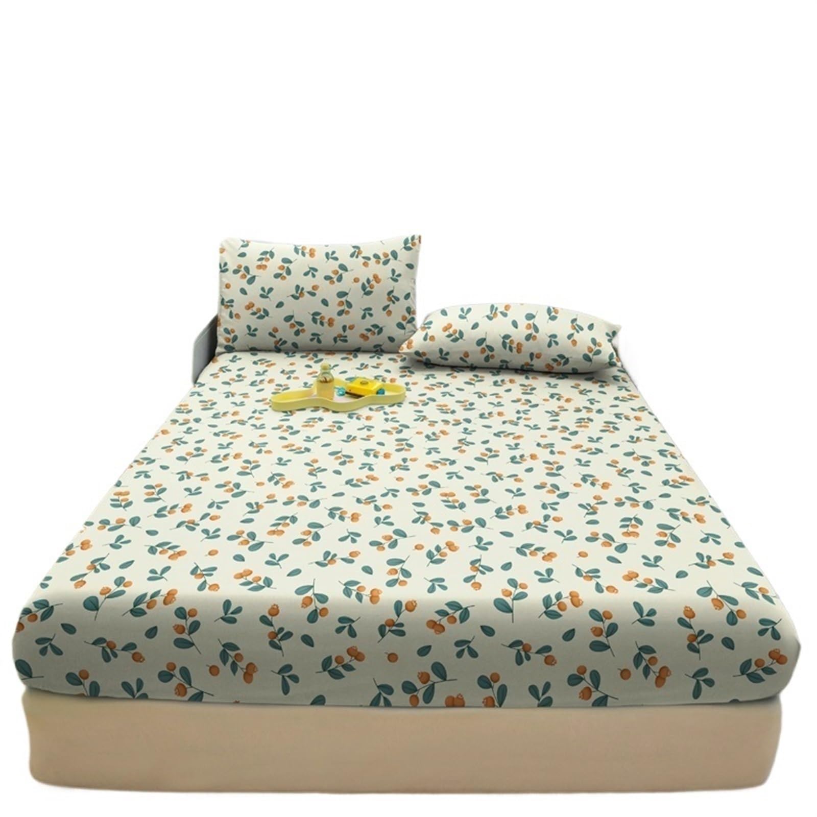 Drap-Housse Fleur de Plante 180x200cm de literie supérieure Color6
