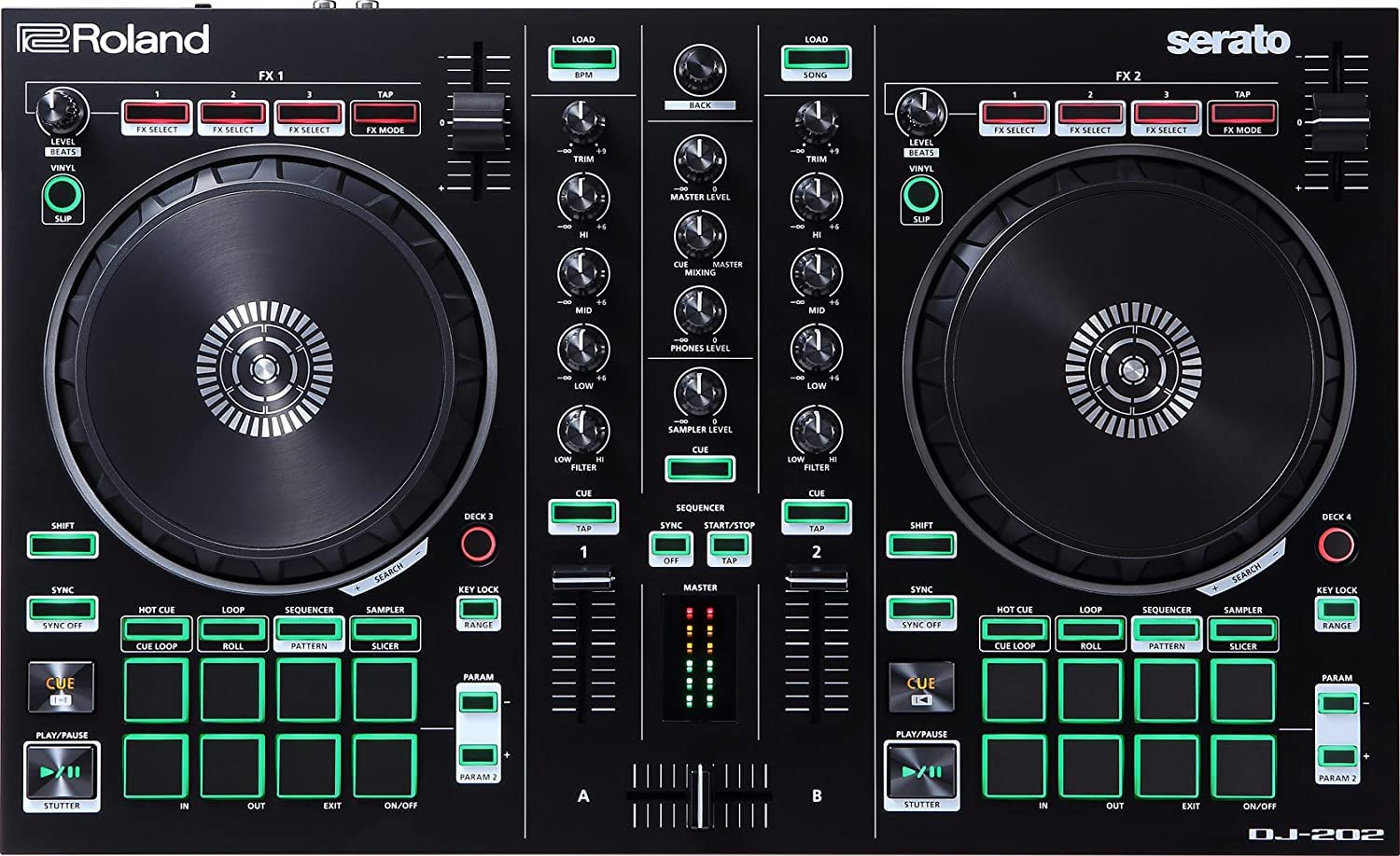 【動作良好】DJ-202 ROLAND DJコントローラー 箱付 Roland DJ 202 DJ Controller : Amazon.in: Musical Instruments