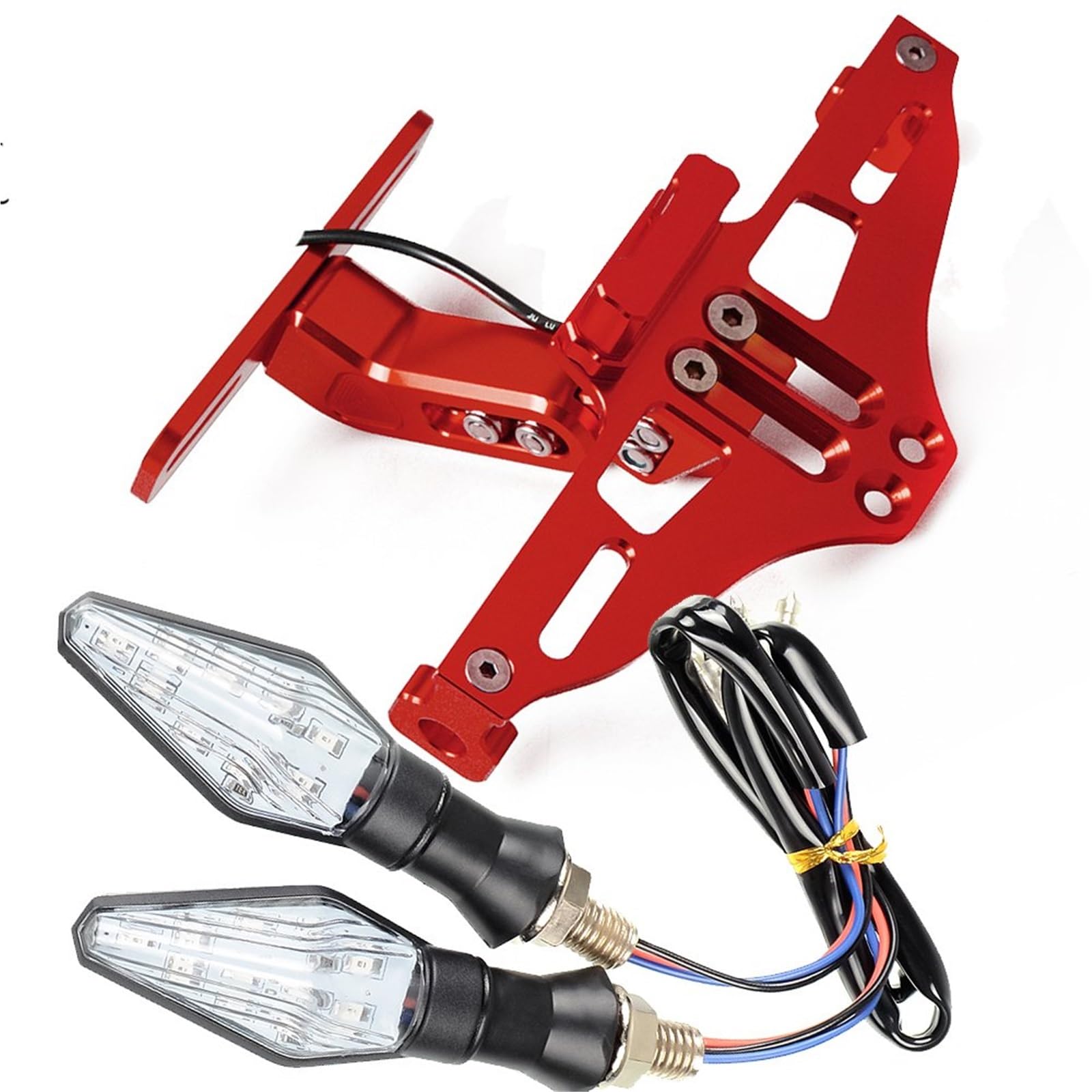 Soporte De Matrícula Trasera para Motocicleta con Luz LED para Z250, Z250SL, Z300, Z750, Z800, Z1000, Ninja 300, 400, 650 Y 250