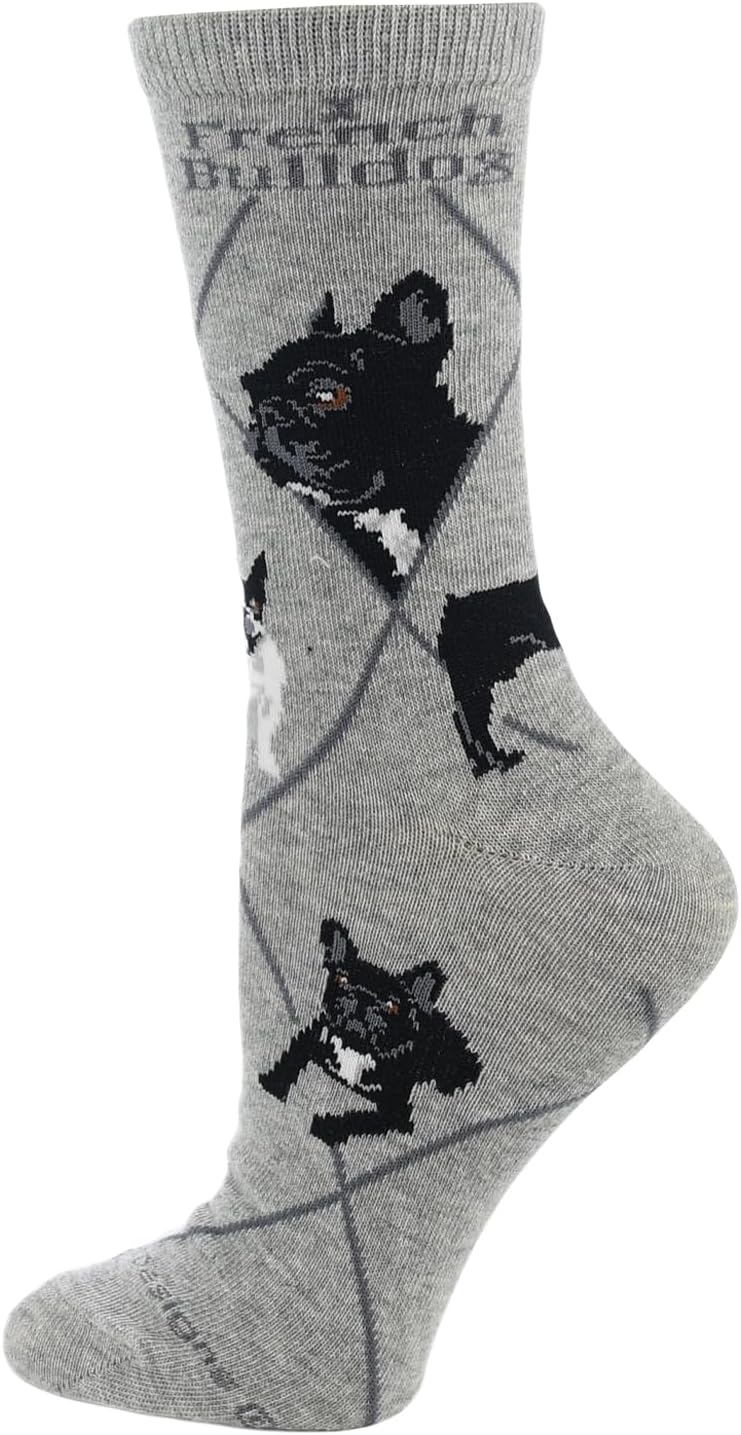WHD French Bulldog Crew Socks for Women & Men | Gift for Dog Lovers, Cute Pet Socks image 4