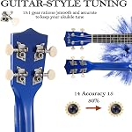 Soprano Ukulele Beginner Kit 21 Inch w/Free Online Lesson Gig Bag Tuner Picks Strap, Fast to Learn