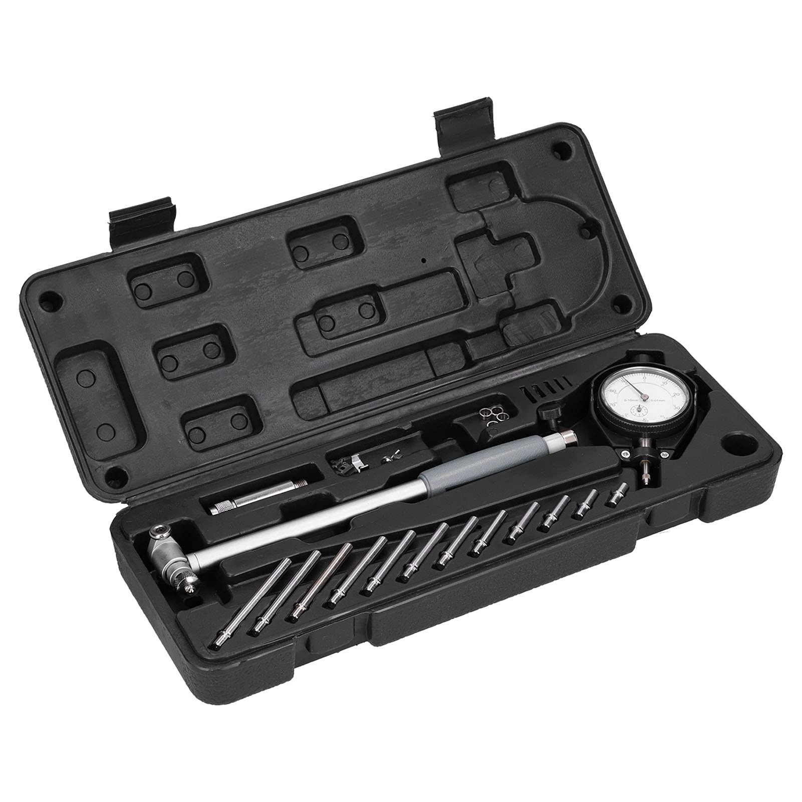 Zylinder-Messgerät, professionelles Messuhr-Set, 0,01 mm Genauigkeit, Aluminiumlegierung, Zylinder-Messwerkzeug mit Messuhr