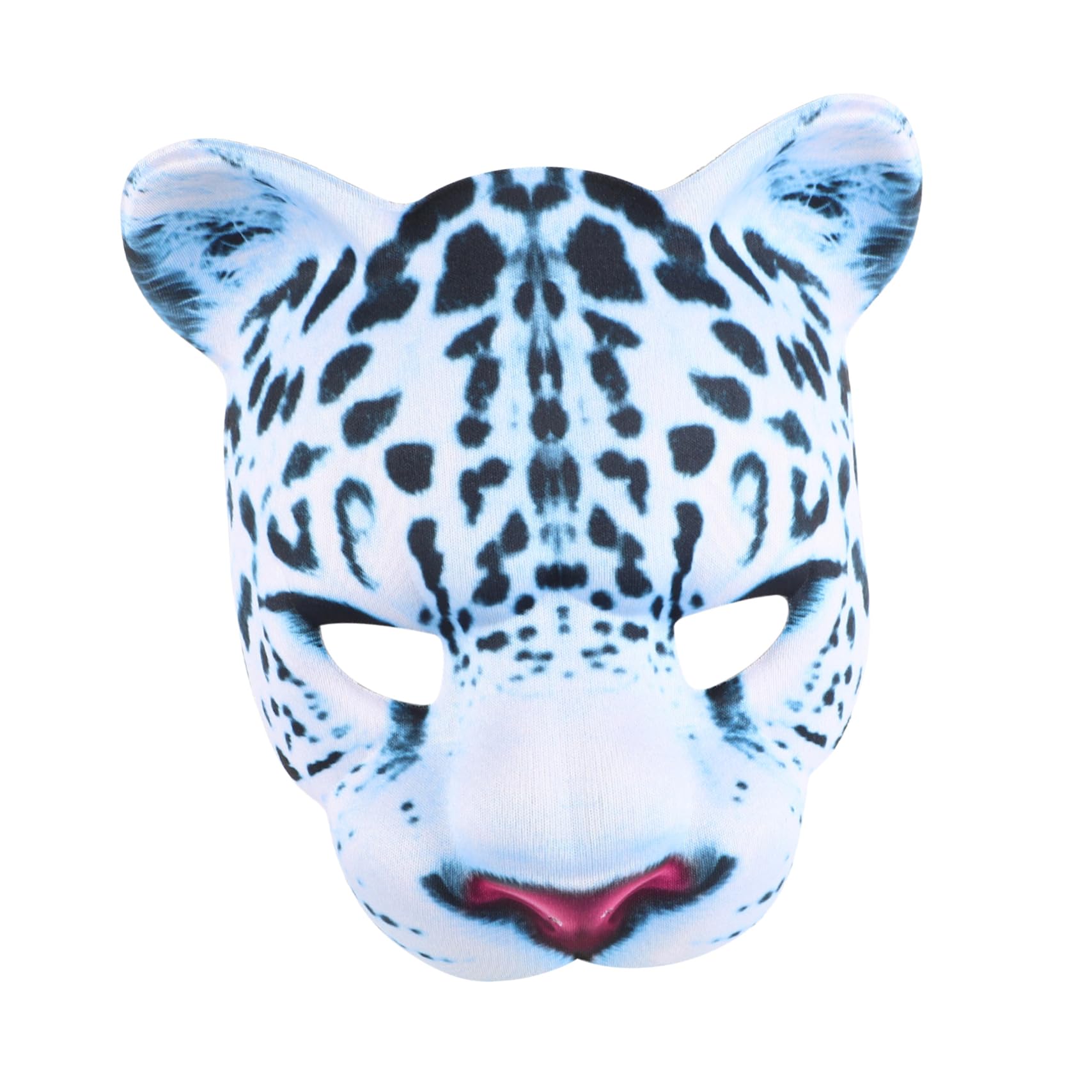 BESPORTBLE Eva Leopard Animal Masquerade Men Half Face for Halloween Party Boys and Carnival Party