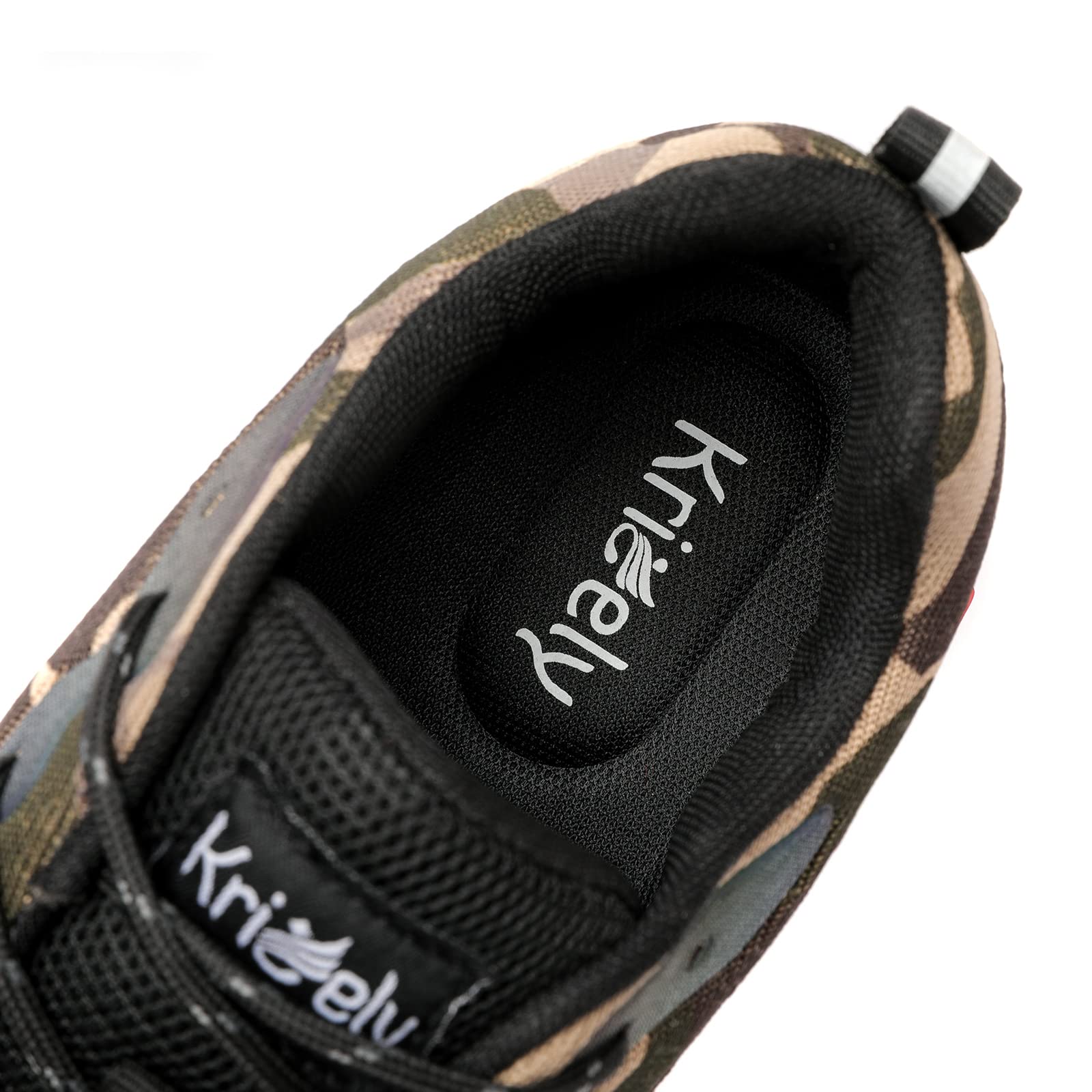 Kricely Scarpe Trail Running Uomo Traspiranti Trekking Camuffare 46 | Scarpe leggere e traspiranti, suola resistente, ideali per trail, trekking, fitness, camminate e attività outdoor