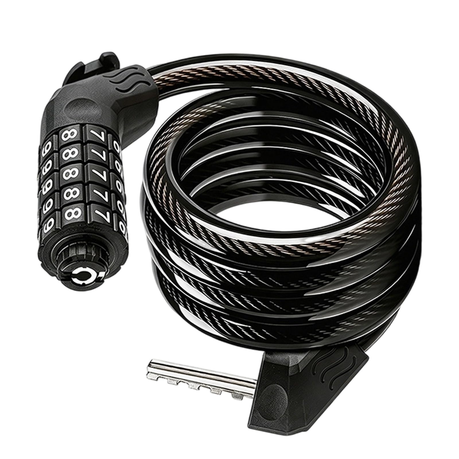 Xjdzineq Black 120Cm Bicycles Combination High Strength Password Protected Bike Cable Easy To Carry For Cyclists Bicycles Security