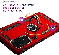 Vista 15 de Funda para Xiaomi Redmi Note 11 Pro con protector de pantalla, función atril de protección resistente de doble capa a prueba de golpes, funda Verde