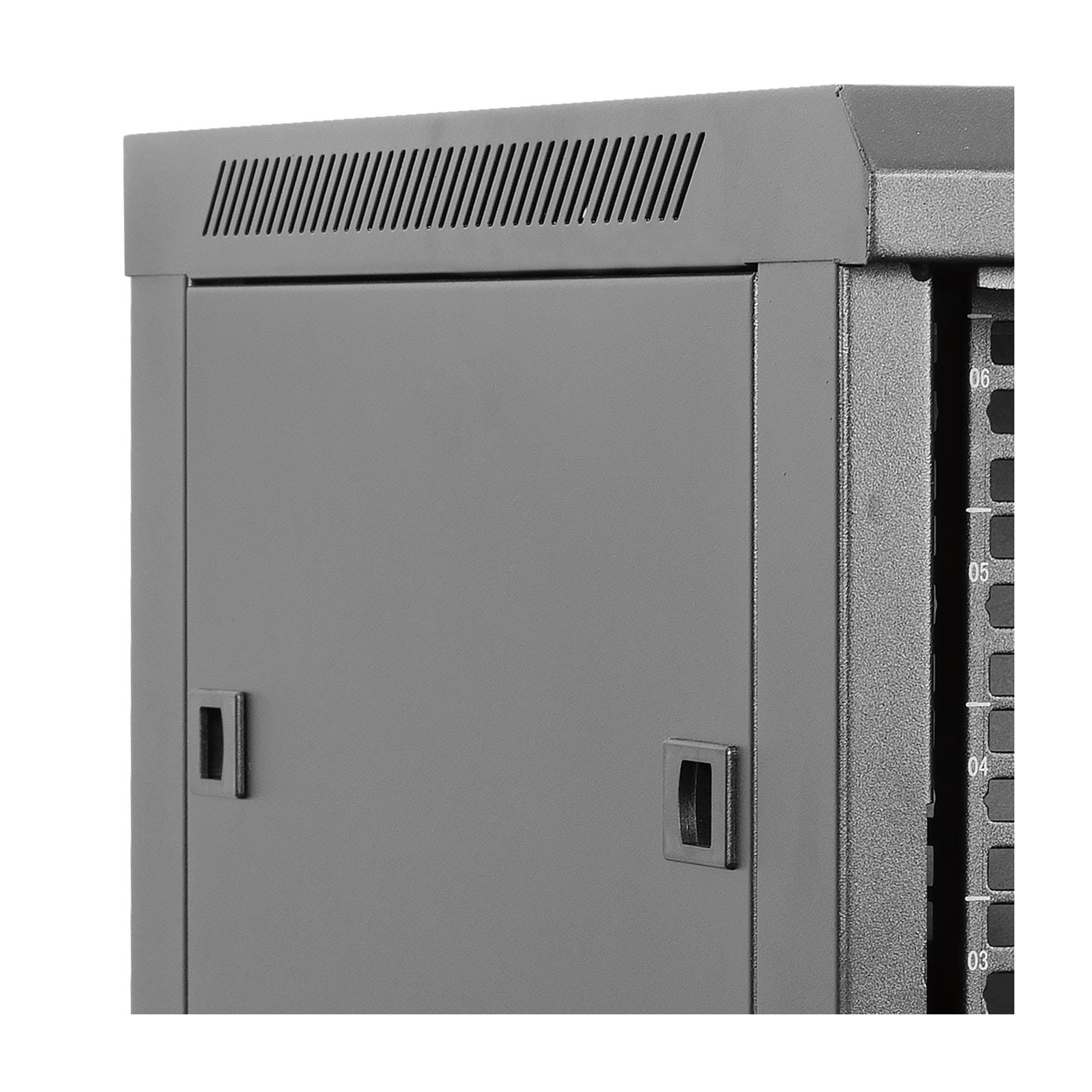 Aiten Data Armario Rack Mural 19" 6U Medidas 600 x 600 x 370 mm Montado. Incluye Tornillos de Montaje y 2 Llaves para Cerradura Frontal