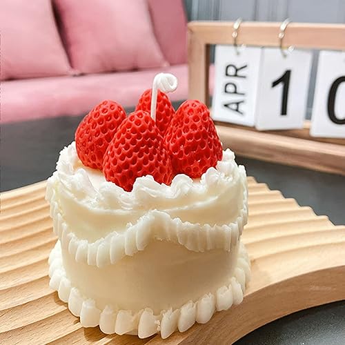 Miniatura 7 de Molde de silicona para fondant de fresa, molde grande para hornear fresas, molde de fondant de frutas para decoración de pasteles, decoración de