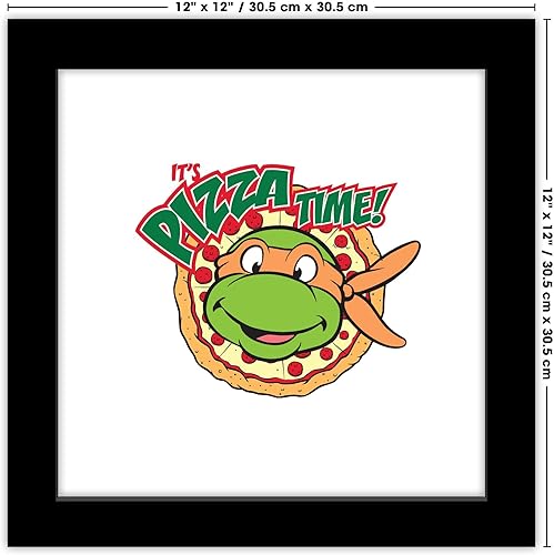 Miniatura 7 de Trends International Gallery Pops Nickelodeon Teenage Mutant Ninja Turtles - It's Pizza Time Póster de pared, 12 x 12 pulgadas, versión enmarcada en